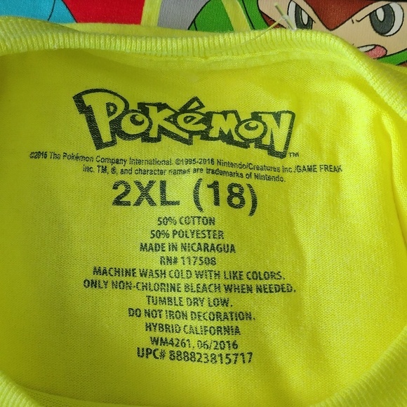 Big Boys Pokemon Glass Shatter Effect Character T-Shirt, 2XL 18 - Picture 3 of 4